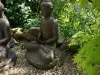 Artikelbild 2 des Artikels “Sitzender Buddha, Steinguss, 80cm Höhe, , Antik Finish “